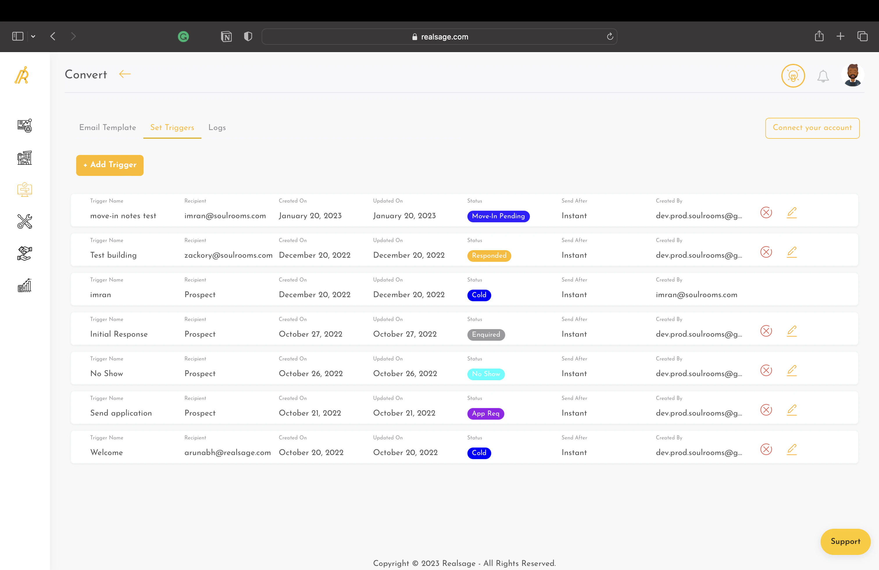 screenshot of RealSage Convert